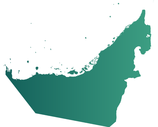 Map of the United Arab Emirates