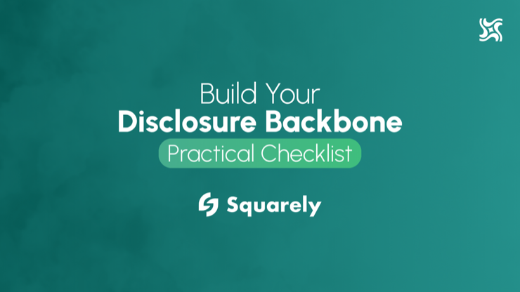 Practical checklist for building an ESG disclosure backbone